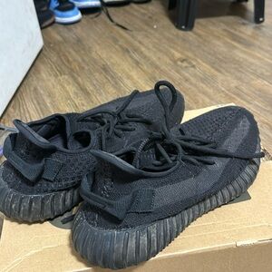 Yeezy sneaker worn